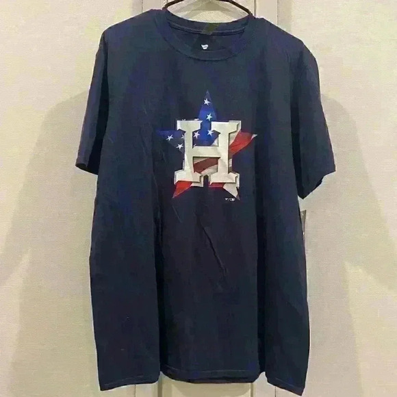 NWT FANATICS HOUSTON ASTROS | Banner Wave T-shirt | men’s Sz L - Picture 2 of 4